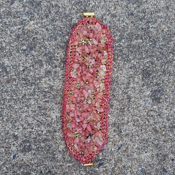 Crochet Beaded Bracelet - Picture 2 of 7